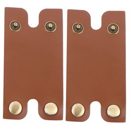 WOONEKY Pack of 2 Shaving Accessories Razor Bag Portable Leather Razor Bag for Manual Razor Travel Razor Cover Razor Accessories Gentle Razor Head Protection