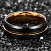 Nuncad Men's Ring, Tungsten Wedding Band, Couple Ring, Brushed, Simple,
