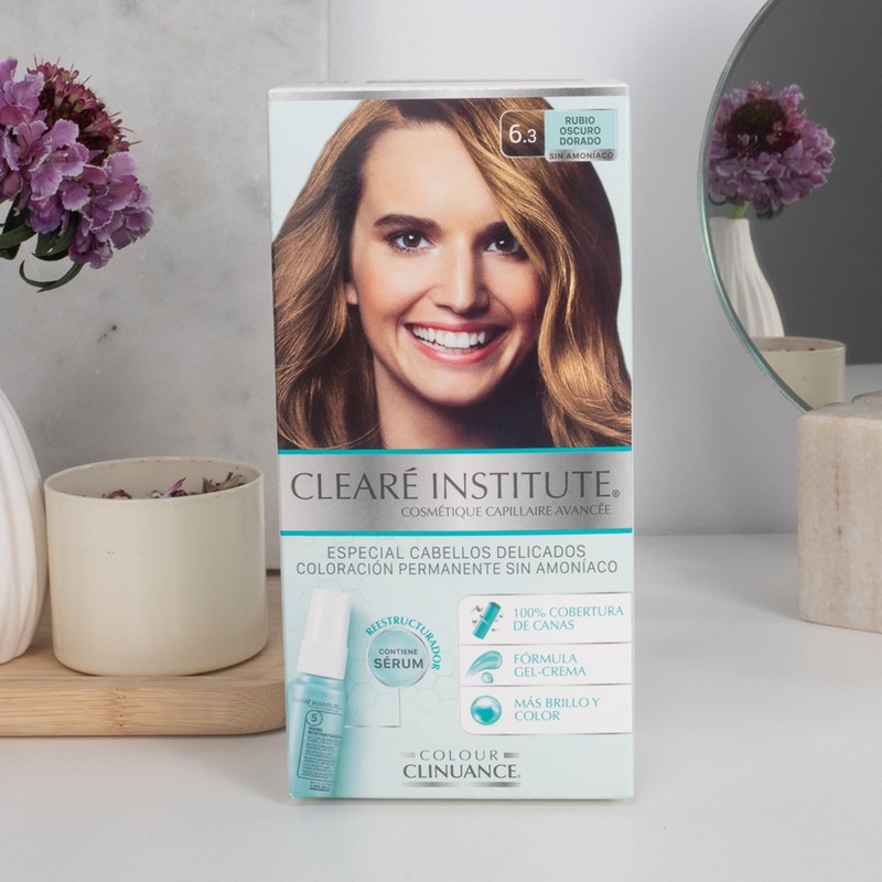 Clinuance Permanent Colouration without Ammonia, Sensitive Hair, 6.3 Golden Blonde