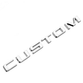 1Pc 2019-2023 Custom Letter Logo Tailgate Emblem 3D Badge Nameplate (Chrome)