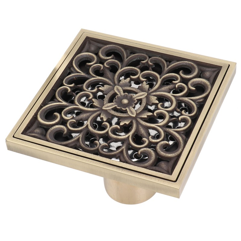 Floor Drain Antique Copper Shower Drain Kit for Home Hotel