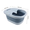 Foldable Foot Bath Basin with Massage Acupoint PP Silicone Foot