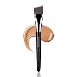 EIGSHOW Angled Flat Foundation Brush, Vegan Synthetic Bristles, Streak Free Application, Face Makeup Brush For Blending Liquid, Cream, Face Mask (E870)