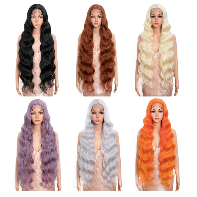 Style Icon 36” Super Long Deep Wave Wig Synthetic Lace