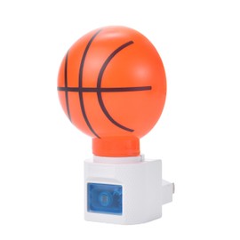 Omeet 2 Pack Warm White - Plug-in LED Night Light with Auto On/Off Sensor - Basketball Shaped Package, Caring for Children's Sleep