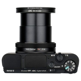 Exclusive Metal 52mm Thread Filter Adapter Lens Adapter for Sony RX100M5A RX100M5 RX100M4 RX100M3 RX100M2 RX1000 UV CPL ND Filter Installation with 52mm Snap-On Lens Cap & Cap Keeper String