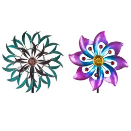 VEWOGARDEN 360° Outdoor Wind Spinner+Small Wind Spinners for Yard and Garden