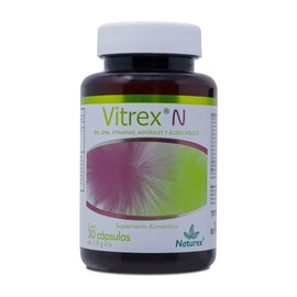 Vitrex N vitaminas ácido fólico EPA y DHA 30 cápsulas