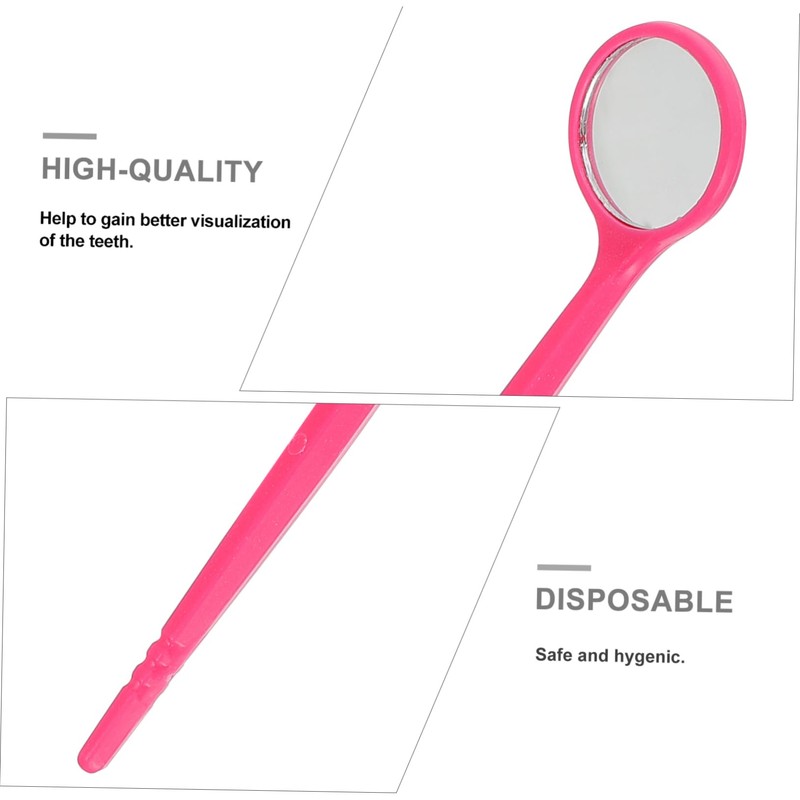 iplusmile 20pcs Disposable Oral Cavity Examination Mirrors Set for Inspection