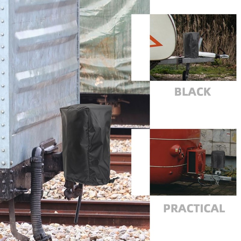 Alipis Drawstring Closure Power Tongue Jack Cover for Rv Trailer