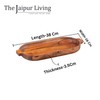 The Jaipur Living Premium Teak Wood Handcrafted Serving Tray with