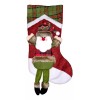24x7 Bota Navideña Diseño 3d Roja Decorativa Navidad Christmas