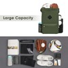 WANDF Drawstring Backpack Sports Bag with Shoe Compartment Water Resistant