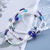 Andelaisi Boho Layered Evil Eye Ankle Bracelet Vintage Blue Eye
