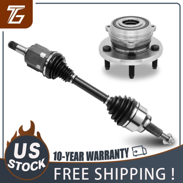 Tom's Garage Front Left CV Axle Wheel Hub Bearing Kit
