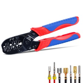YMYP Weather Pack Crimper & Metri Pack Crimping Tool for 0.3–2.0mm² (22–14 AWG) Open Barrel & Sealed Terminals – Fits Deutsch DT/DTM, Waterproof Connector– Dual Cavity Connector Crimper YEJ-032BO
