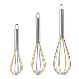 3 Pieces Colorful Mixer, Dough Mixer, Stainless Steel Whisk, Speed Mixer, Manual Cream Mixer, Spiral Mixer, Baking Tools