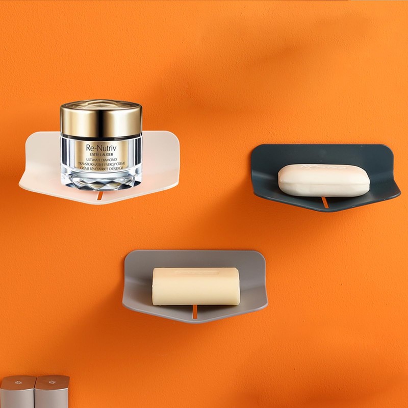 Soap Holder Shower Wall Mounted for Bathroom, Self-draining Soap Dish