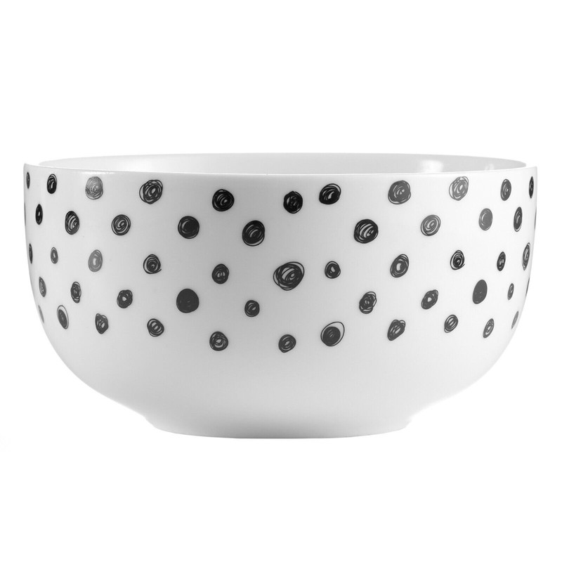 H2K Dinnerware Dinnerset 12PC Black White Sketch