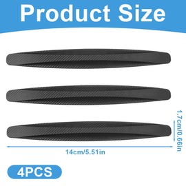 WeddHuis 4pcs High Quality Car Door Edge Protector, Car Rubber Door Edge Protector, Sticker for Car Door (Black)
