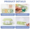 4 Pcs Travel Pill Organizer Box, Portable Pill Case with