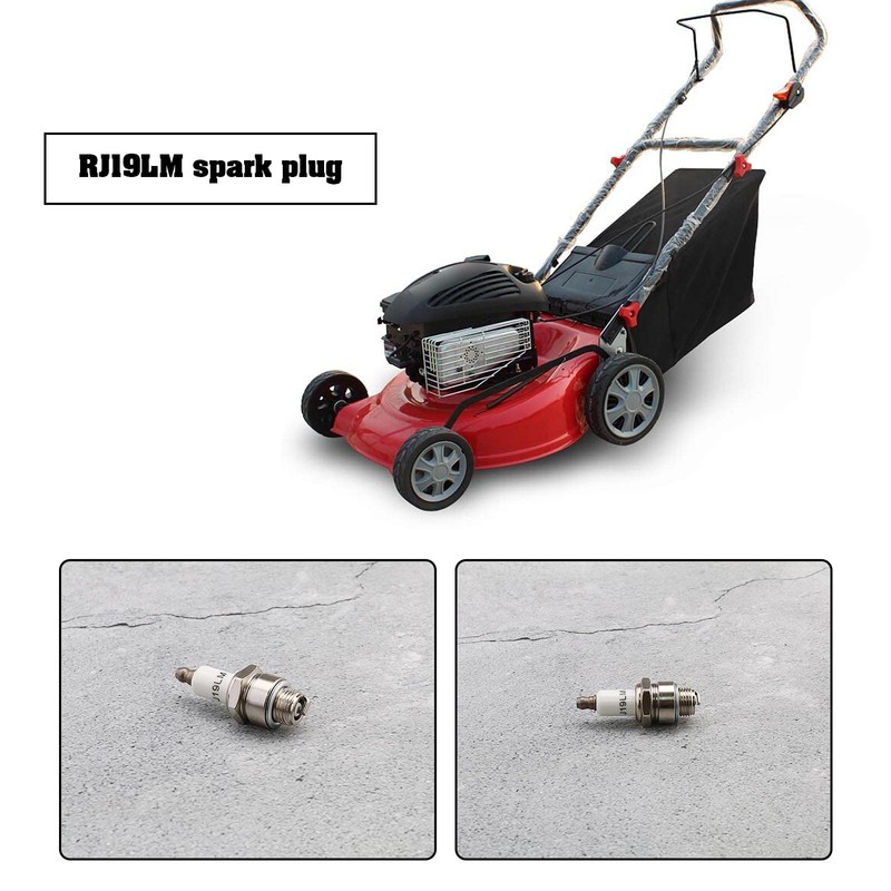ECSiNG 4Pcs Spark Plugs Replacement RJ19LM Compatible with Briggs &