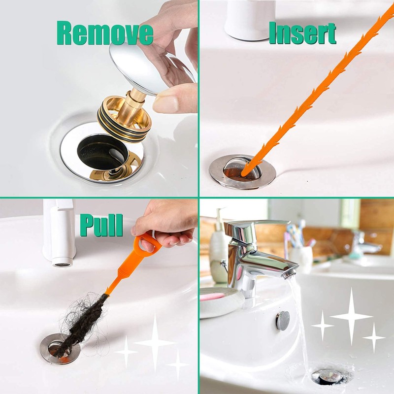 ARCTIC EAGLE Drain Snake Hair Drain Clog Remover - 3