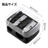 PAVIKE Eyeliner Sharpener, Black Eyebrow Pencil Sharpener, Eyebrow Pencil Sharpener,