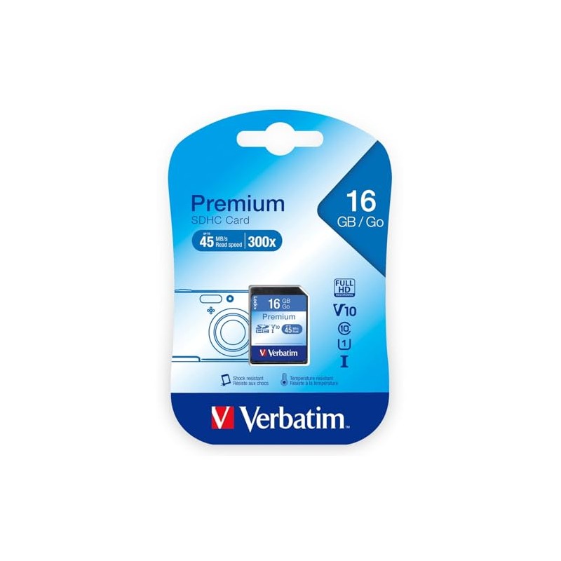 Verbatim 43962 16GB SecureDigital Class 10 SDHC Card
