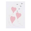 'Pink Heart Balloons ' Temporary Tattoo - Water Resistant, Skin-Safe,