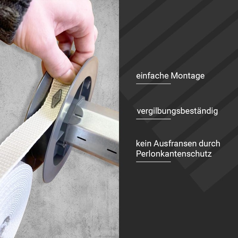 Webbing Strap, 14 mm wide, Colour: Beige, 50 m Roll,