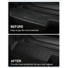 Ecarzo Rear Bumper Protector for 2025 2024 2023 2022 2021 Bronco Sport Accessories Trim Cover Scratch Resistant Trunk Door Entry Guards (Not for Bronco Sport Big Bend/Badlands)