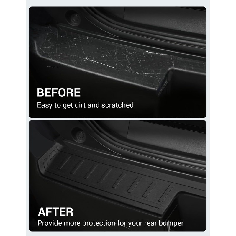 Ecarzo Rear Bumper Protector for 2025 2024 2023 2022 2021