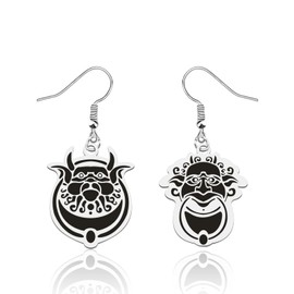 OKEYCH Movie Inspired Gift Door-Knocker Earrings Goblin King Fan Jewelry Movies Literary Gift Horror Movie Merch (Knocker E)