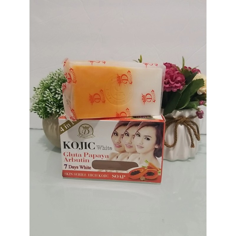 Kojic 3X Kojic white Gluta Papaya Arbutin 7days White Soap