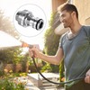 sourcing map Quick Release Garden Hose Nickel-Plated Outdoor Connector M16