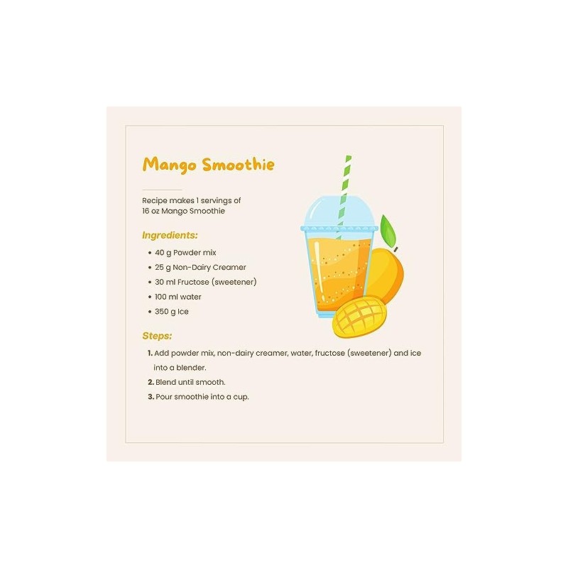 Bossen Bubble Tea Powder Mix (Mango)