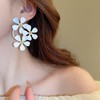 White Flower Earrings for Women Spring Earrings Boho Flower Stud