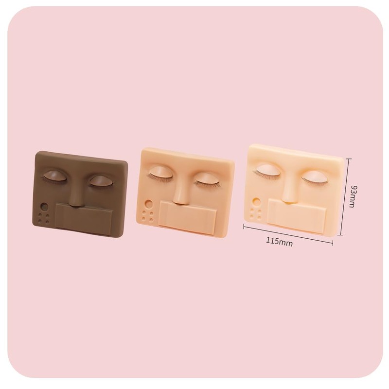 ANNAFRIS Eyelashes Extension Mannequin Head Replaced Eyelids Mannequin Head Practice