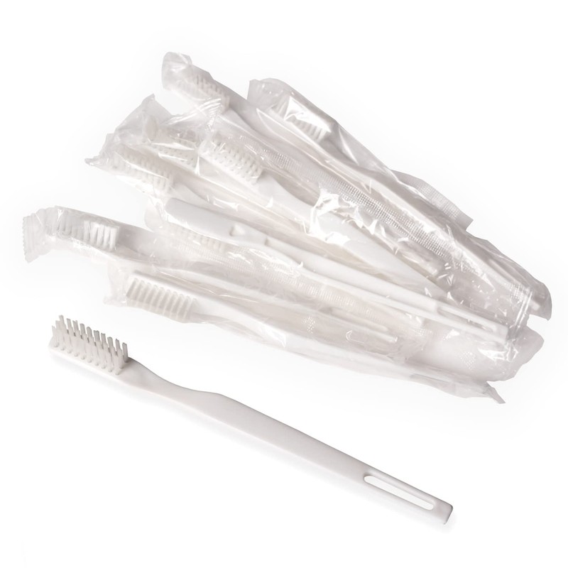 FRESHMINT Individually Wrapped Bulk 30 Tuft Adult Toothbrush (144 Pack)
