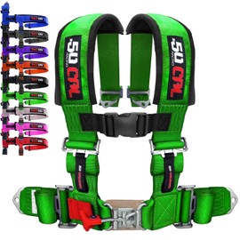 1pc 4 Point Harness for Bucket Seat, Push Release, 10 Color Options, Racing Harness, Race Car, Off Road, UTV, RZR