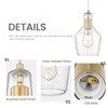 Emliviar 11 Inch Farmhouse Pendant Light Fixture, 1-Light Hanging Kitchen
