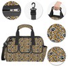 Leopard Paw Prints Wide Mouth Tool Bags for Men and