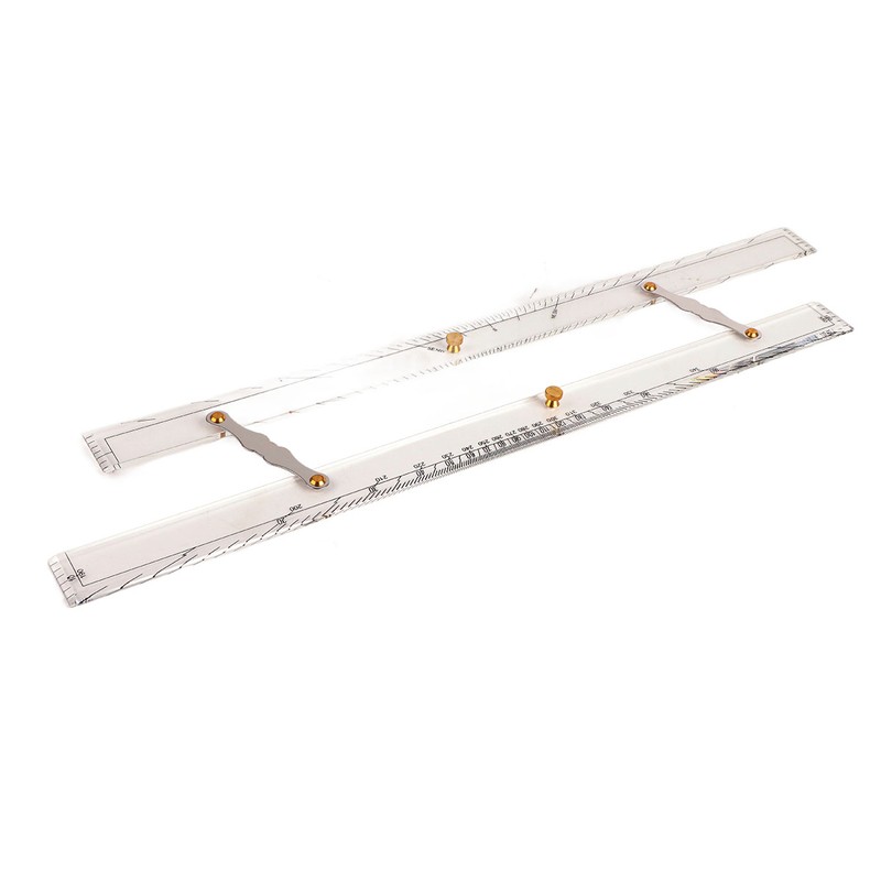 Marine Navigation Parallel Ruler Clear Scale High Accuracy Transparency Boat