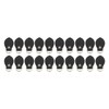 20 Sets Leather D Rings for Purse Genuine Leather D