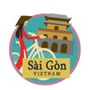 海外旅行観光地ステッカー ベトナム・サイゴン(ホーチミン) 防水紙シール スーツケース・タブレットPC・スケボー・マイカーのドレスアップ・カスタマイズに
