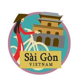 海外旅行観光地ステッカー ベトナム・サイゴン(ホーチミン) 防水紙シール スーツケース・タブレットPC・スケボー・マイカーのドレスアップ・カスタマイズに