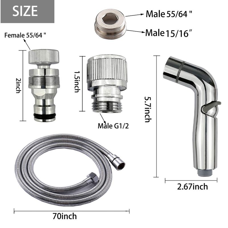 G-Sunny Quick-Connect Sink Faucet Sprayer Kit, Sink Hose Sprayer Accessories,