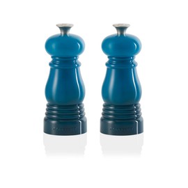 Le Creuset Petite Salt and Pepper Mill Set, 5" x 2" each, Marseille