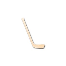 Unfinished Wood Hockey Stick Shape Sporting Craft up to 24" DIY 6" / 1/8"